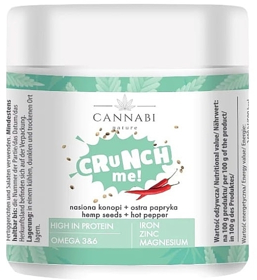 Suplement diety Nasiona konopi + przyprawy - Cannabi Nature Crunch Me! — Zdjęcie N1