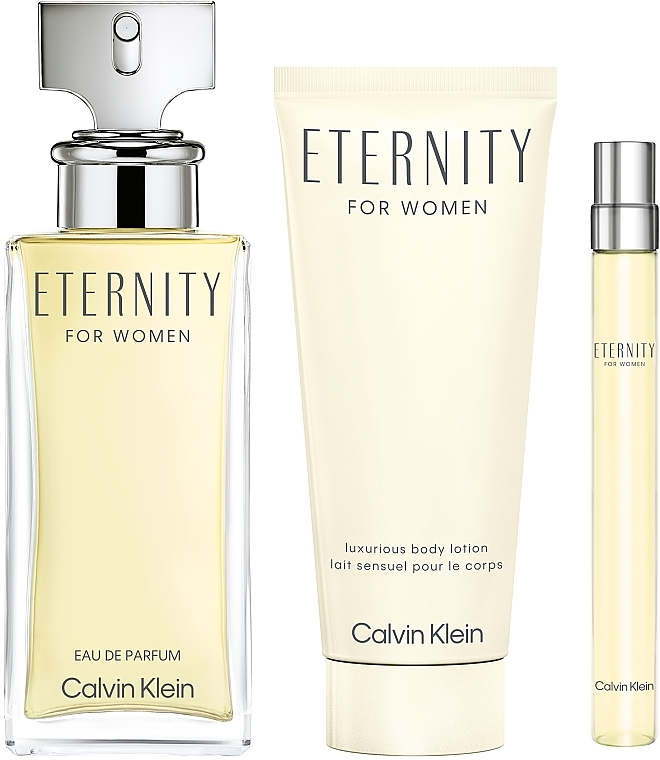 Calvin Klein Eternity For Woman - Zestaw (edp/100 ml+edp/10 ml+b/l/100 ml) — Zdjęcie N1