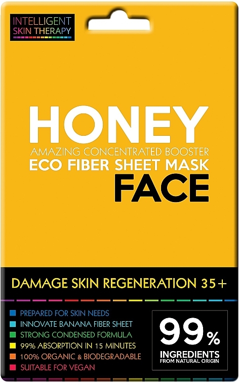 Maska w płachcie z miodem i proteinami pszenicy - Beauty Face Intelligent Skin Therapy — Zdjęcie N1