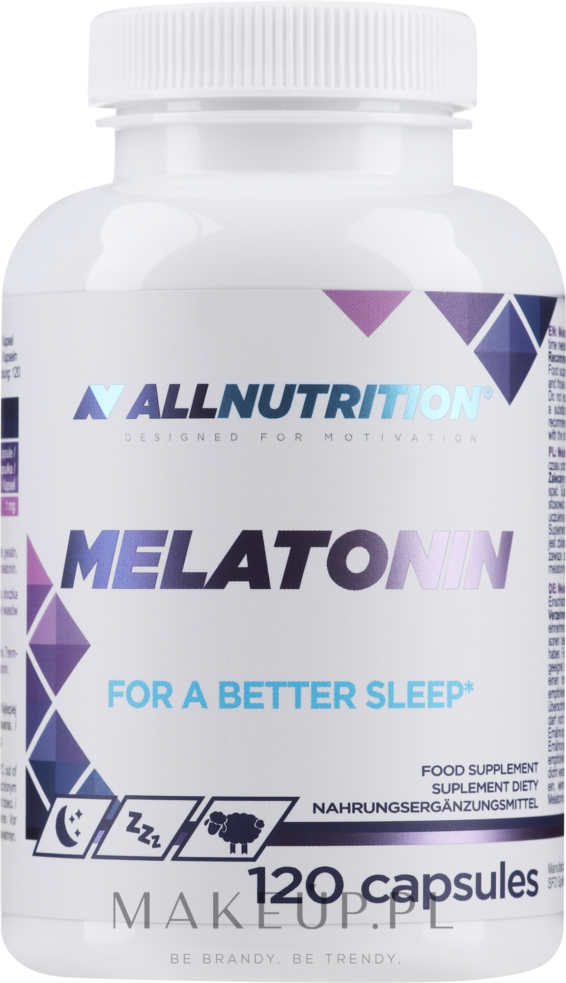 Suplement diety Melatonina - Allnutrition Adapto Melatonin — Zdjęcie 120 szt.