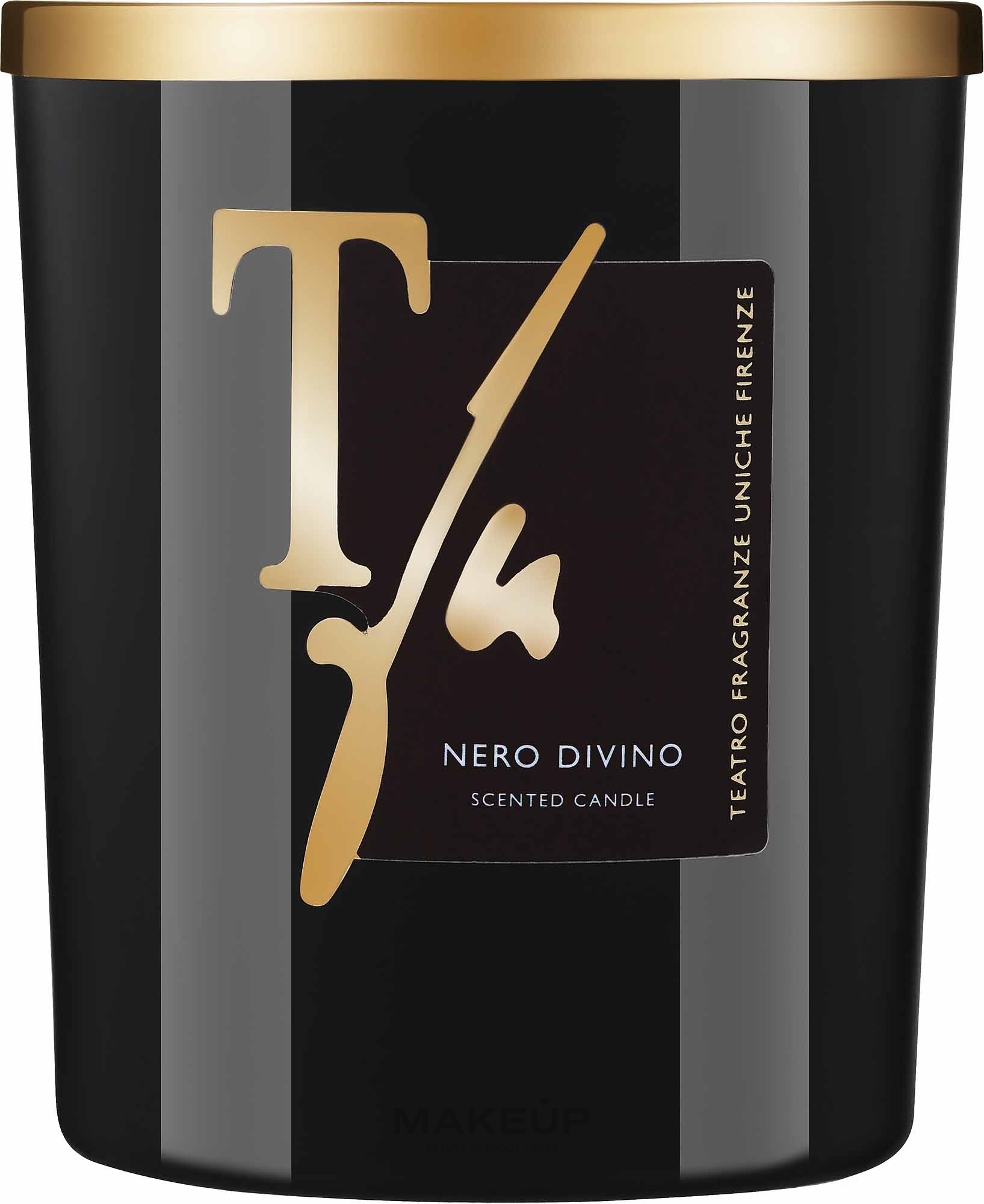 Świeca zapachowa - Teatro Fragranze Uniche Nero Divino Scented Candle — Zdjęcie 180 g