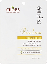 Kup Rozświetlająca maska na tkaninie do twarzy Otręby ryżowe - CHOBS Rice Bran Face Mask Pack