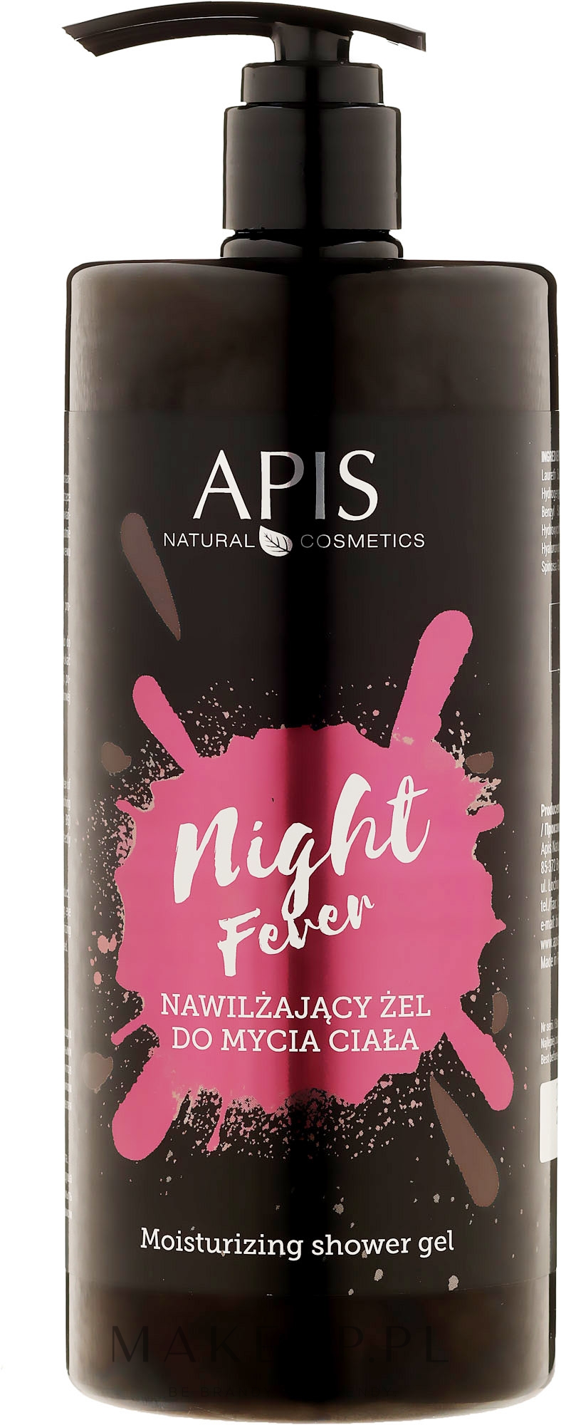 Nawilżający żel do mycia ciała - APIS Professional Night Fever — Zdjęcie 1000 ml