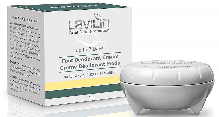 Krem-dezodorant do stóp 7 dni - Lavilin 7 Day Foot Deodorant Cream — Zdjęcie N1