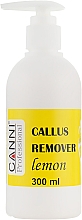 Preparat do usuwania zrogowaciałego naskórka ze stóp - Canni Callus Remover Lemon — Zdjęcie N5