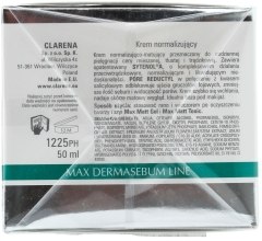 Normalizujący krem do twarzy - Clarena Bio Dermasebum Line Max Sebum Control Cream — Zdjęcie N3