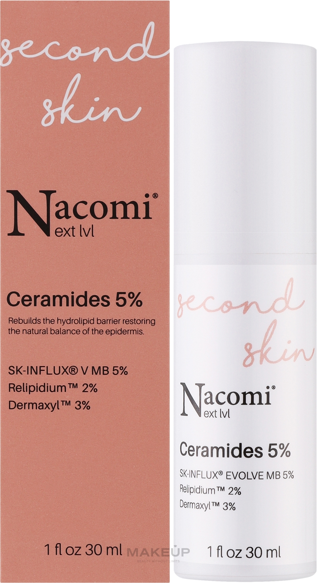 Serum do twarzy z ceramidami 5% - Nacomi Next Level Ceramides 5% — Zdjęcie 30 ml