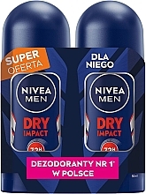 Kup Zestaw - NIVEA Dry Impact 72H (deo/2x50ml)