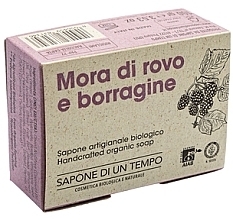 Organiczne mydło Jeżyna i ogórecznik - Sapone Di Un Tempo Organic Soap Blackberry And Borage — Zdjęcie N2