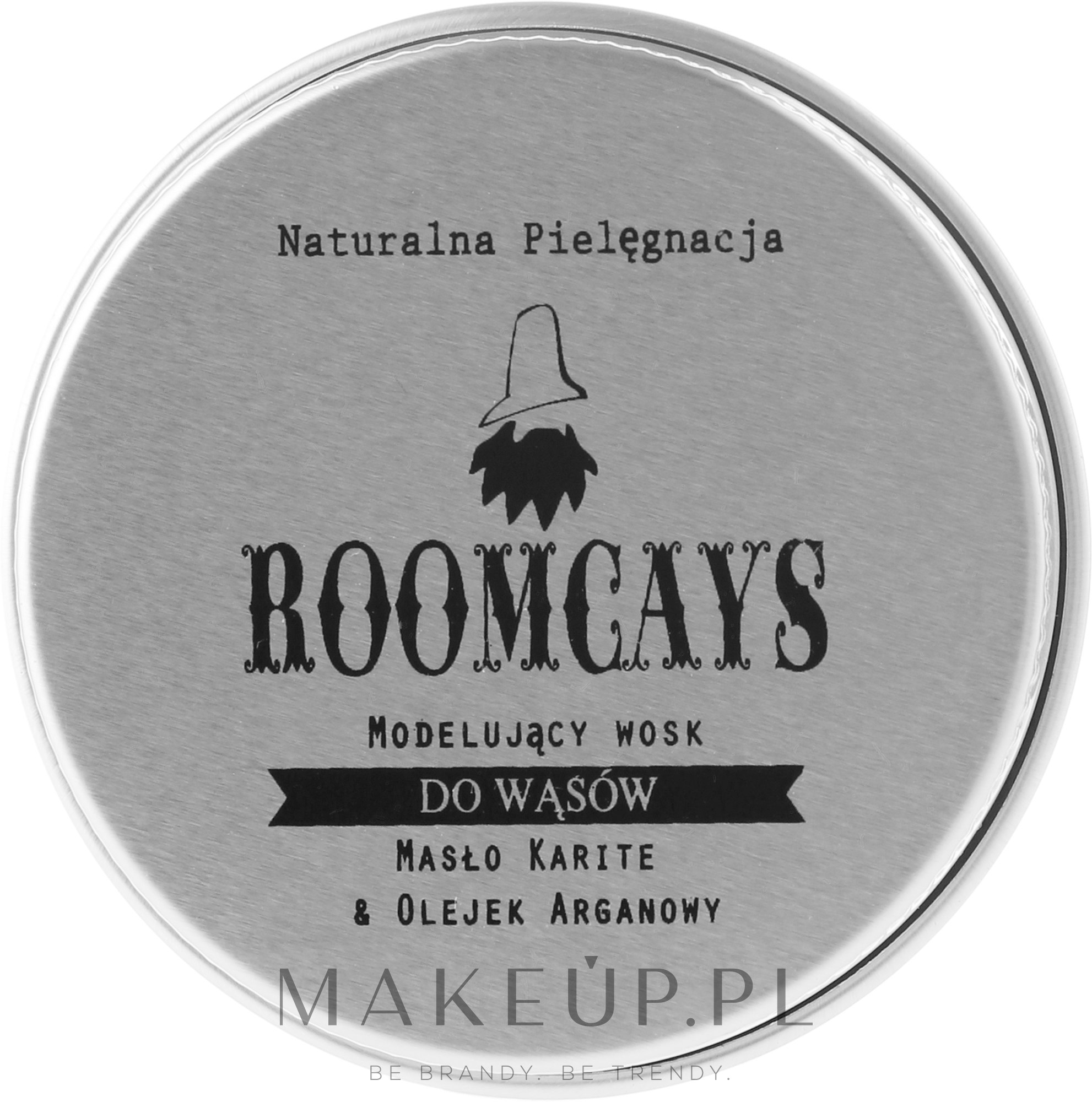 Modelujący wosk do wąsów Masło karite i olej arganowy - Roomcays — Zdjęcie 30 g