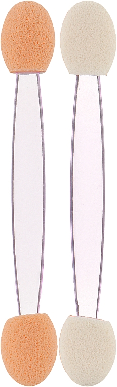 Aplikatory do cieni dwustronne, 6,5 cm, 10 sztuk, liliowy - Silver Style — Zdjęcie N2