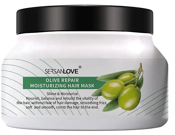 Rewitalizująca maska do włosów - Sersanlove Hair Film Olive Repair Moisturizing Mask — Zdjęcie N1