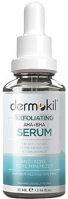 Serum złuszczające z niacynamidem - Dermokil Exfoliating AHA+BHA Serum — Zdjęcie N1