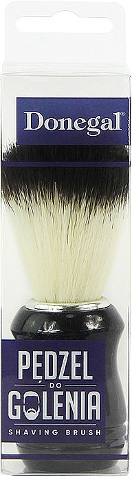 Pędzel do golenia, 4602, czarno-biały - Donegal Shaving Brush — Zdjęcie N2