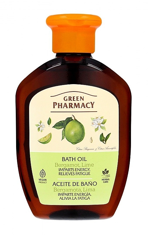 Olejek kąpielowy Bergamotka i limonka - Green Pharmacy