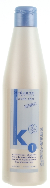 Szampon do włosów z keratyną - Salerm Keratin Shot Maintenance Shampoo — Zdjęcie N1