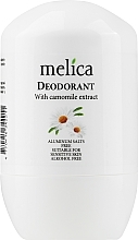 Rumiankowy dezodorant w kulce - Melica Organic With Camomille Extract Deodorant — Zdjęcie N1