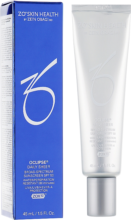 Ochronny krem do twarzy - Zein Obagi Zo Skin Health Oclipse Daily Sheer SPF 50 — Zdjęcie N6