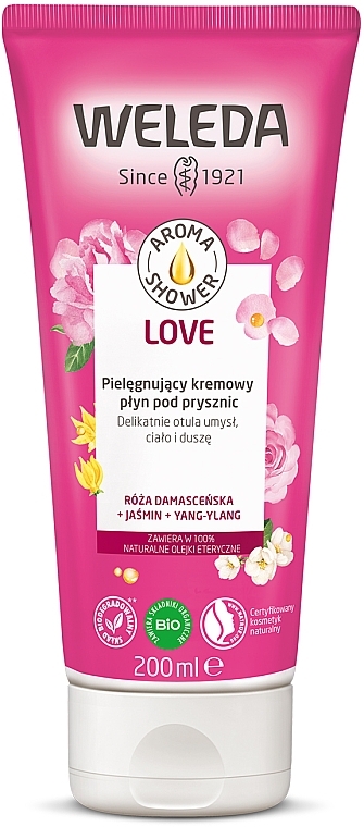 Kremowy płyn kwiatowy pod prysznic - Weleda Aroma Love Pampering Creamy Body Wash — Zdjęcie N1