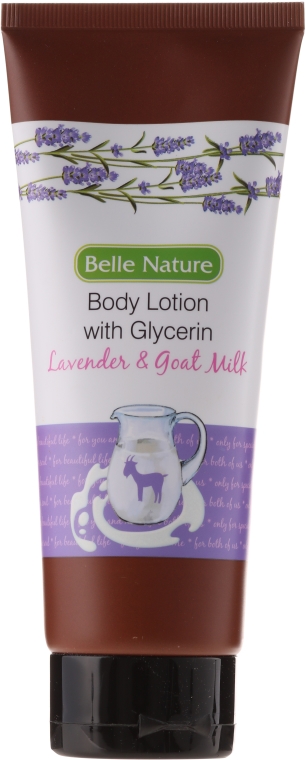 Balsam do ciała - Belle Nature Body Lotion With Glycerin Lavender & Goat Milk — Zdjęcie N1