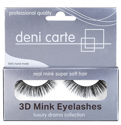 PRZECENA! Sztuczne rzęsy na pasku - Deni Carte Fake Eyelashes Mink Lashes WH-12 * — Zdjęcie N1