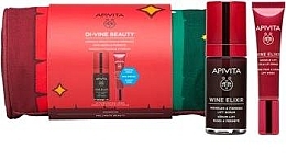 Kup Zestaw - Apivita Di-Vine Beauty Anti-Wrink Kit (f/serum/30ml + eye/cr/15ml + pouch)