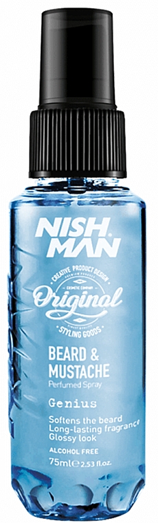 Spray do pielęgnacji brody i wąsów - Nishman Beard & Mustache Perfumed Spray Genius — Zdjęcie N1