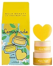 Kup Zestaw - NCLA Beauty Lemonade Lip Care Value Set (l/balm/10 ml + l/scrub/15 ml + scrubber)