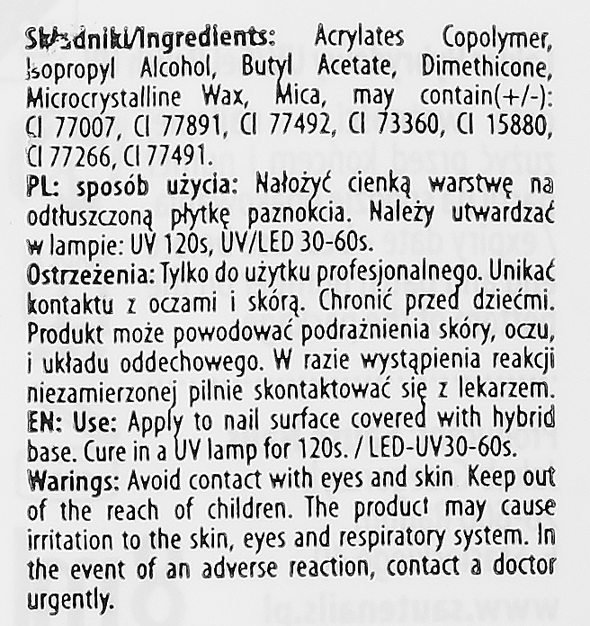 PRZECENA! Lakier hybrydowy do paznokci - Saute Nails Lakier Hybrydowy * — Zdjęcie N3