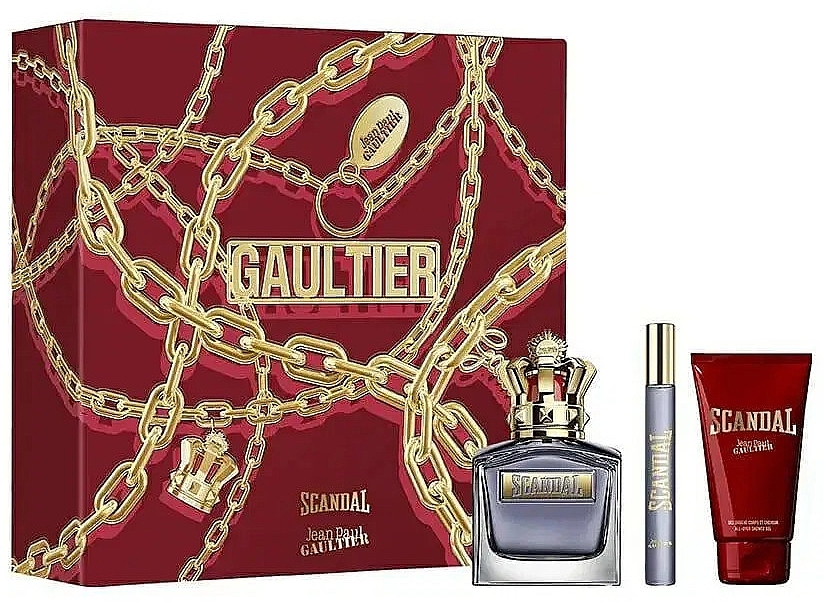 Jean Paul Gaultier Scandal Pour Homme - Zestaw (edt 100 ml + edt 10 ml + sh/gel 75 ml) — Zdjęcie N1