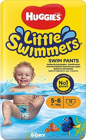 Pieluchomajtki Little Swimmer Finding Dory 12-18 kg, 11 szt. - Huggies — Zdjęcie N2