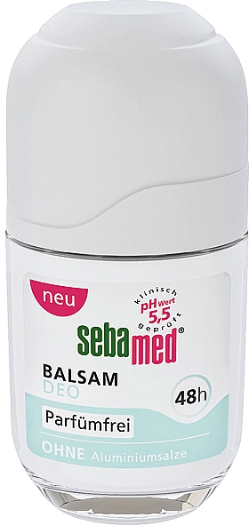Dezodorant w kulce bez aluminium - Sebamed Balsam Deo 48H Roll-On — Zdjęcie N1