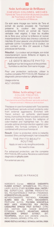 Odżywka chroniąca kolor włosów Aktywator blasku - Phyto Phyto Color Care Shine Activating Care — Zdjęcie N3