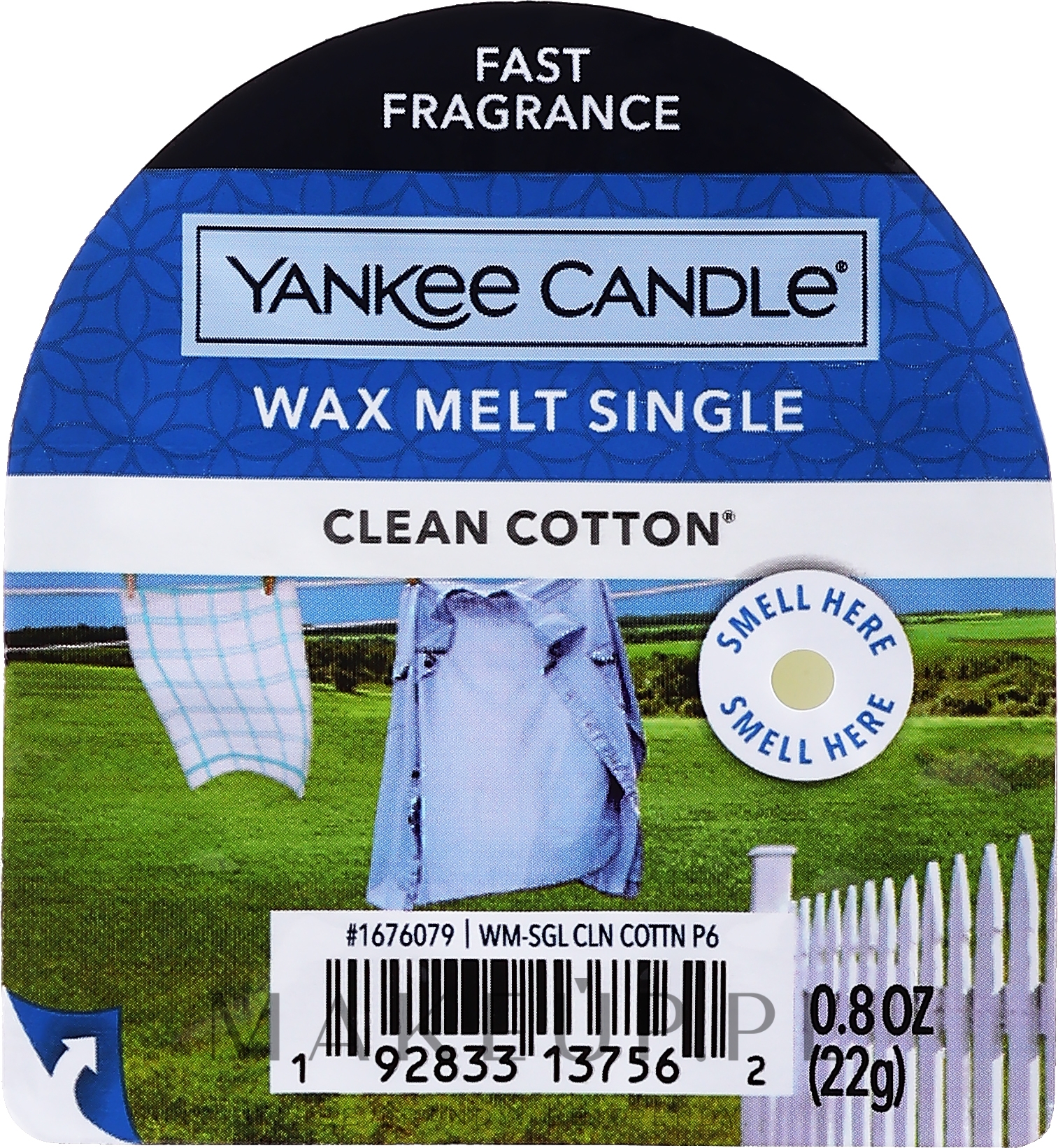 Wosk zapachowy - Yankee Candle Clean Cotton Tarts Wax Melts — Zdjęcie 22 g