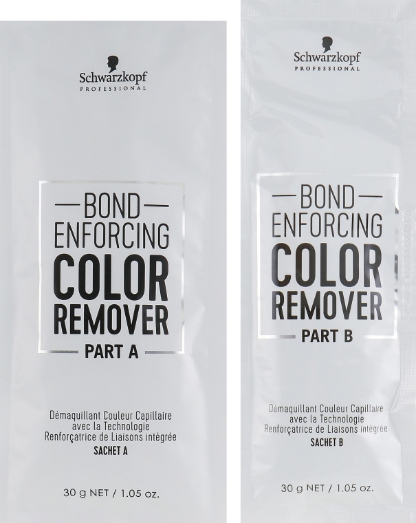 Preparat do usuwania sztucznego pigmentu z włosów - Schwarzkopf Professional Bond Enforcing Color Remover  — Zdjęcie N2