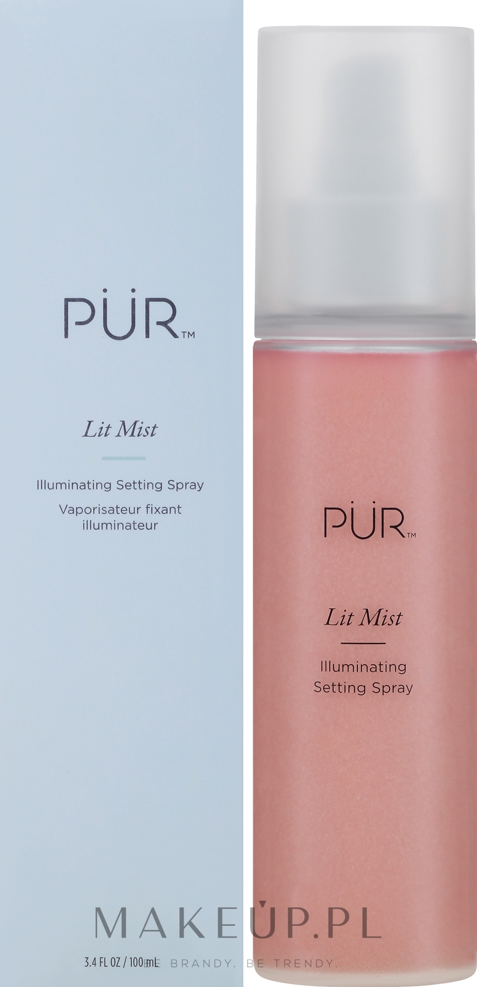 Rozświetlający utrwalacz makijażu w sprayu - Pur Lit Mist Illuminating Setting Spray — Zdjęcie 100 ml