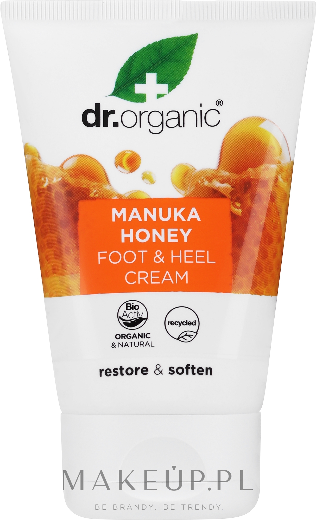 Krem do stóp Miód manuka - Dr Organic Bioactive Skincare Organic Manuka Honey Foot & Heel Cream  — Zdjęcie 125 ml