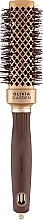 Szczotka termiczna, 30 mm - Olivia Garden Expert Blowout Straight Wavy Bristles Gold & Brown — Zdjęcie N1