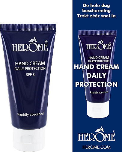 Krem do rąk Codzienna ochrona z filtrem SPF 8 - Herome Hand Cream Daily Protection SPF 8 — Zdjęcie N1