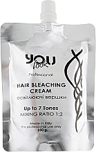 Krem rozjaśniający do 7 tonów - You Look Professional Hair Bleaching Cream — Zdjęcie N2