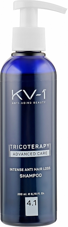 Intensywny szampon przeciw wypadaniu włosów 4.1 - KV-1 Tricoterapy Intense Anti Hair Loss Shampoo — Zdjęcie N1