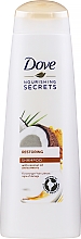 Kup Odbudowujący szampon do włosów zniszczonych Olej kokosowy i kurkuma - Dove Nourishing Secrets Restoring Ritual Shampoo