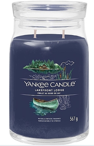 Świeca zapachowa w instalacji Lakefront Lodge, 2 knoty - Yankee Candle Singnature  — Zdjęcie N2