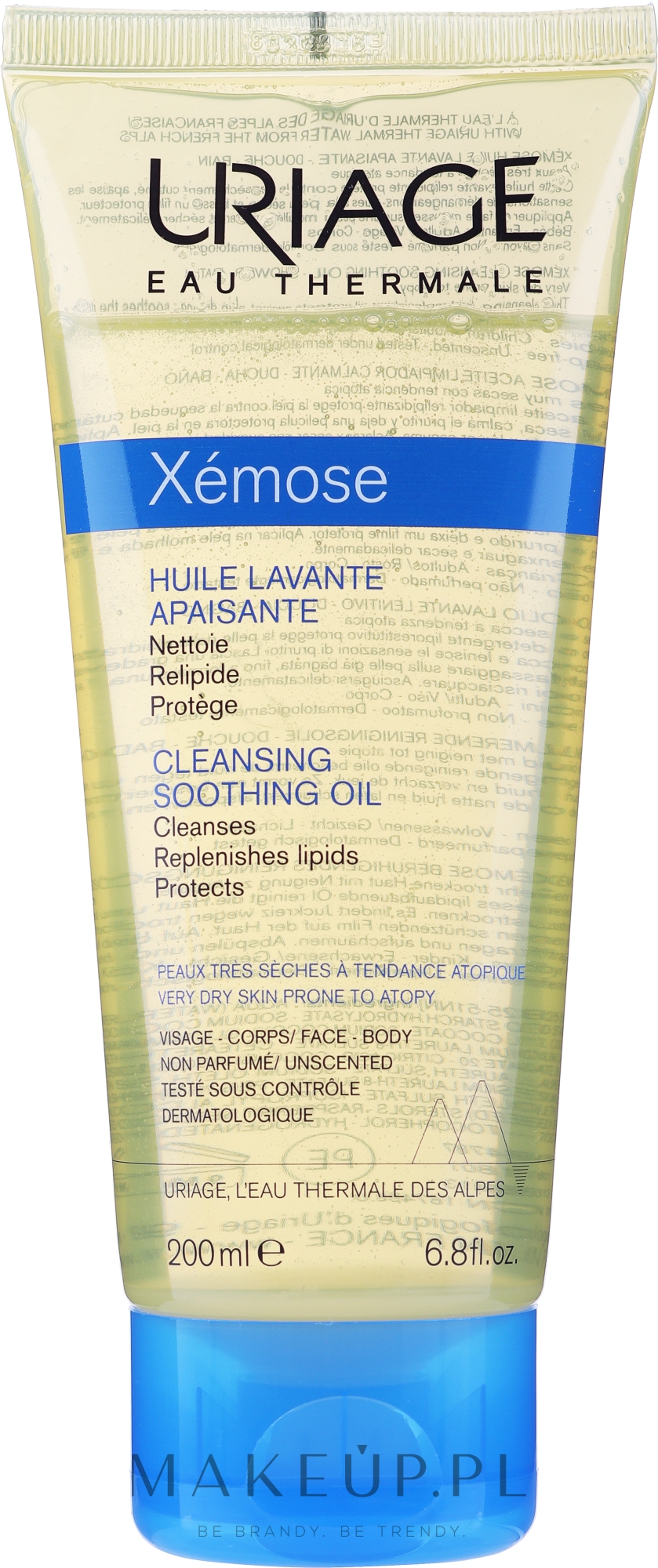 Kojący olejek myjący do ciała i twarzy - Uriage Xémose Cleansing Soothing Oil — Zdjęcie 200 ml