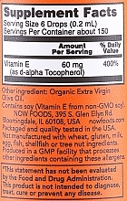 Płynna witamina E - Now Foods Vitamin E Liquid — Zdjęcie N2