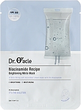 Kup Maska w płachcie z niacynamidem - Dr. Oracle Niacinamide Recipe Brightening White Mask