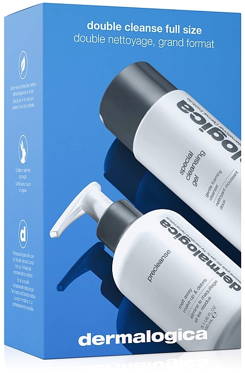 Zestaw - Dermalogica Double Cleanse Full Size (oil/150ml + clean/gel/250ml) — Zdjęcie N1