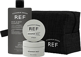 Kup Zestaw - REF Hair & Body Essentials Kit (shmp/285ml + h/wax/85ml + bag)