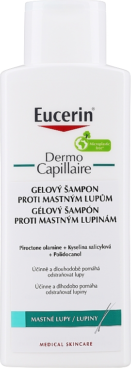 Przeciwłupieżowy szampon-żel do włosów przetłuszczających się - Eucerin DermoCapillaire Anti-Dandruff Gel Shampoo