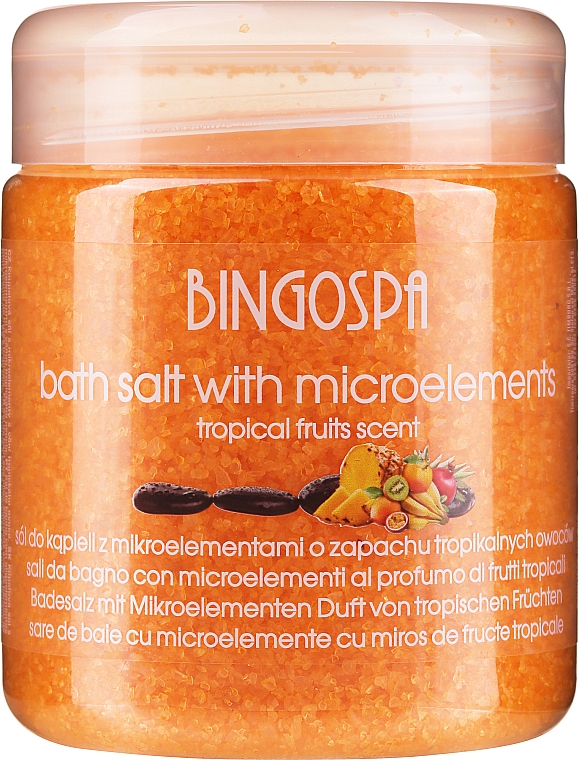 Sól do kąpieli z mikroelementami o zapachu tropikalnych owoców - BingoSpa Bath Salt With Microelements & Tropical Fruits Scent